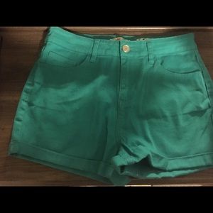Green shorts